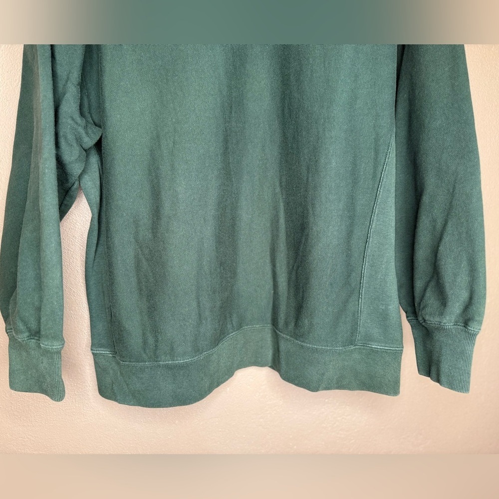 GAP Mens Vintage Dark Green Pullover Hoodie Size Medium Streetwear Retro Classic - Picture 14 of 16